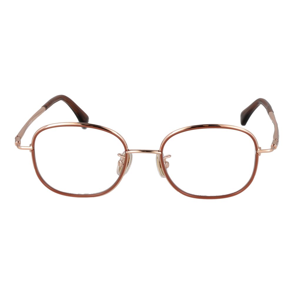 Eyeglasses Frames by Max Mara for women in metal rose-gold features an refined silhouette, showcasing the refined rose-gold coloured frame and sophisticated full-frame frame design.