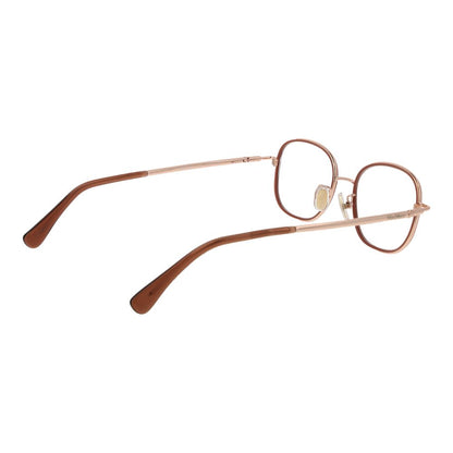 Eyeglasses Frames by Max Mara for women in metal rose-gold features a refined silhouette, showcasing a refined rose-gold coloured frame and full-frame frame design for a sophisticated, premium look.