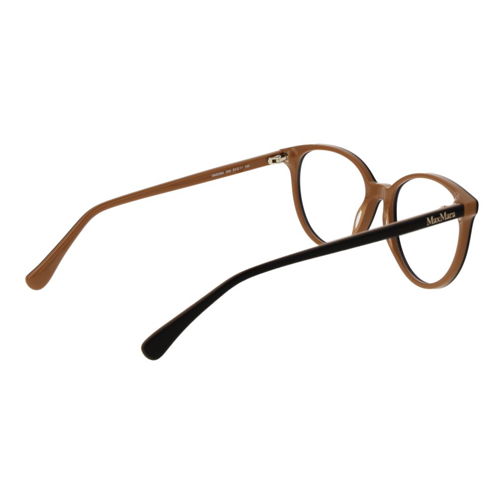 Eyeglasses Frames by Max Mara for unisex in acetate brown showcases a refined full-frame frame design with a refined brown coloured frame finish for a refined and sophisticated look.