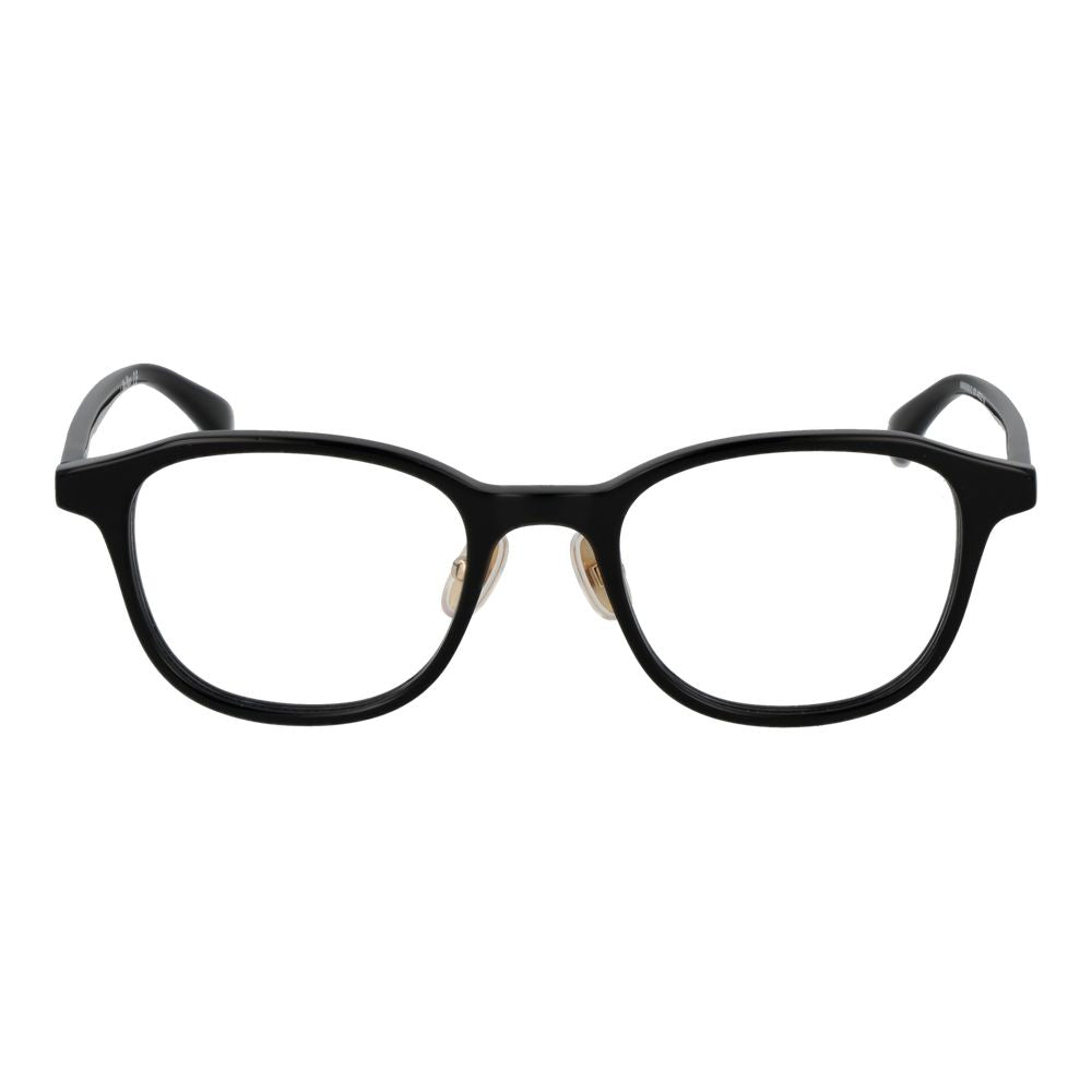 Eyeglasses Frames by Max Mara for women in acetate black features an refined silhouette, showcasing a sophisticated black coloured frame and refined full-frame frame design for a refined look.