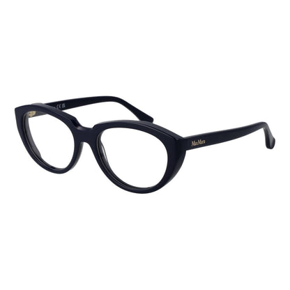 Eyeglasses Frames by Max Mara for women in acetate blue features a refined silhouette, showcasing a refined blue coloured frame and full-frame frame design for a sophisticated, premium look.