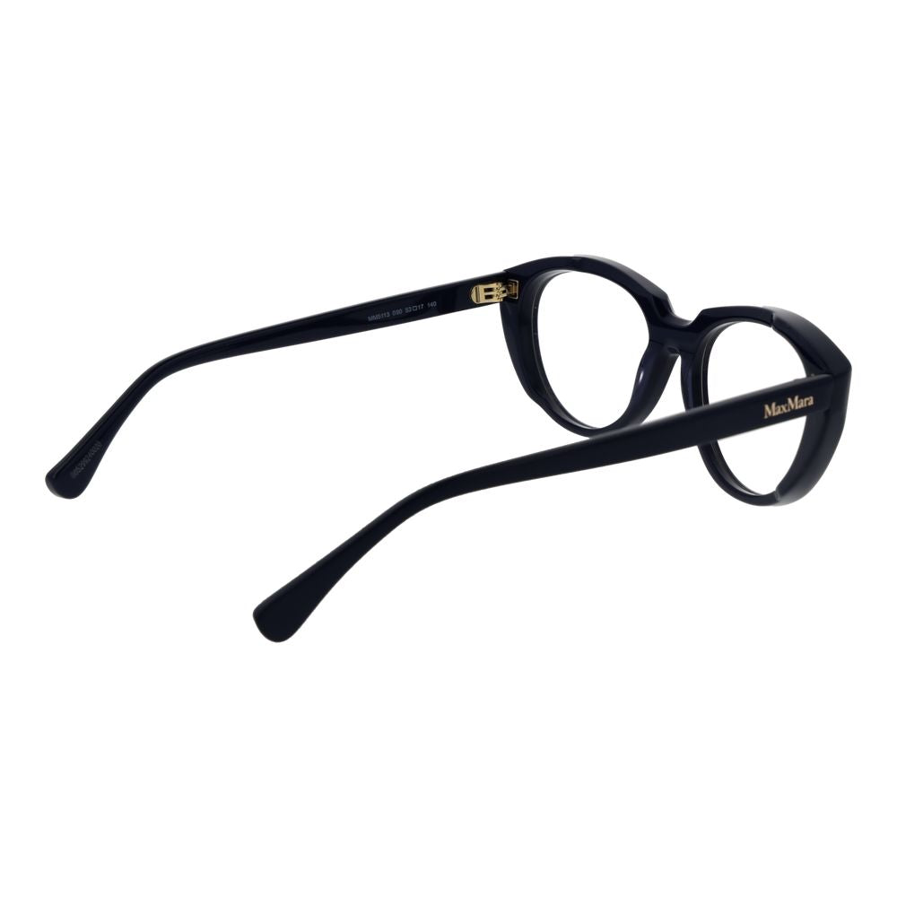 Eyeglasses Frames by Max Mara for women in acetate and blue showcases an refined full-frame frame design featuring a sophisticated blue coloured frame for an refined and refined aesthetic.