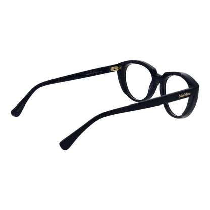 Eyeglasses Frames by Max Mara for women in acetate and blue showcases an refined full-frame frame design featuring a sophisticated blue coloured frame for an refined and refined aesthetic.