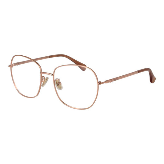 Eyeglasses Frames by Max Mara for women in metal and rose-gold showcases an refined full-frame frame design featuring a sophisticated rose-gold coloured frame for an refined and refined aesthetic.