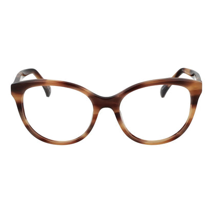 Eyeglasses Frames by Max Mara for women in acetate brown showcases a refined full-frame frame design with a refined brown coloured frame finish for a refined and sophisticated look.