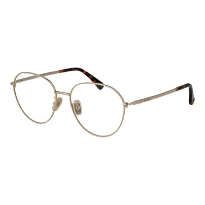 Eyeglasses Frames by Max Mara for women in metal and gold showcases an refined full-frame frame design featuring a sophisticated gold coloured frame for an refined and refined aesthetic.