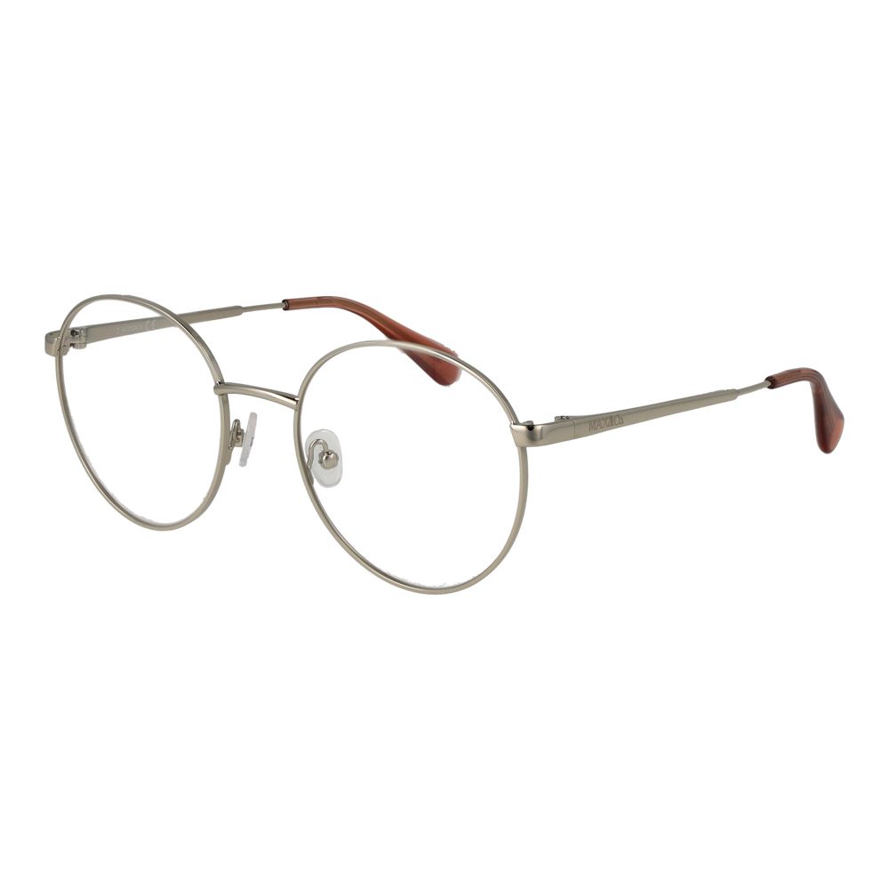 Eyeglasses Frames by Max & Co for women in metal gray features an refined silhouette, showcasing the refined gray coloured frame and sophisticated full-frame frame design.