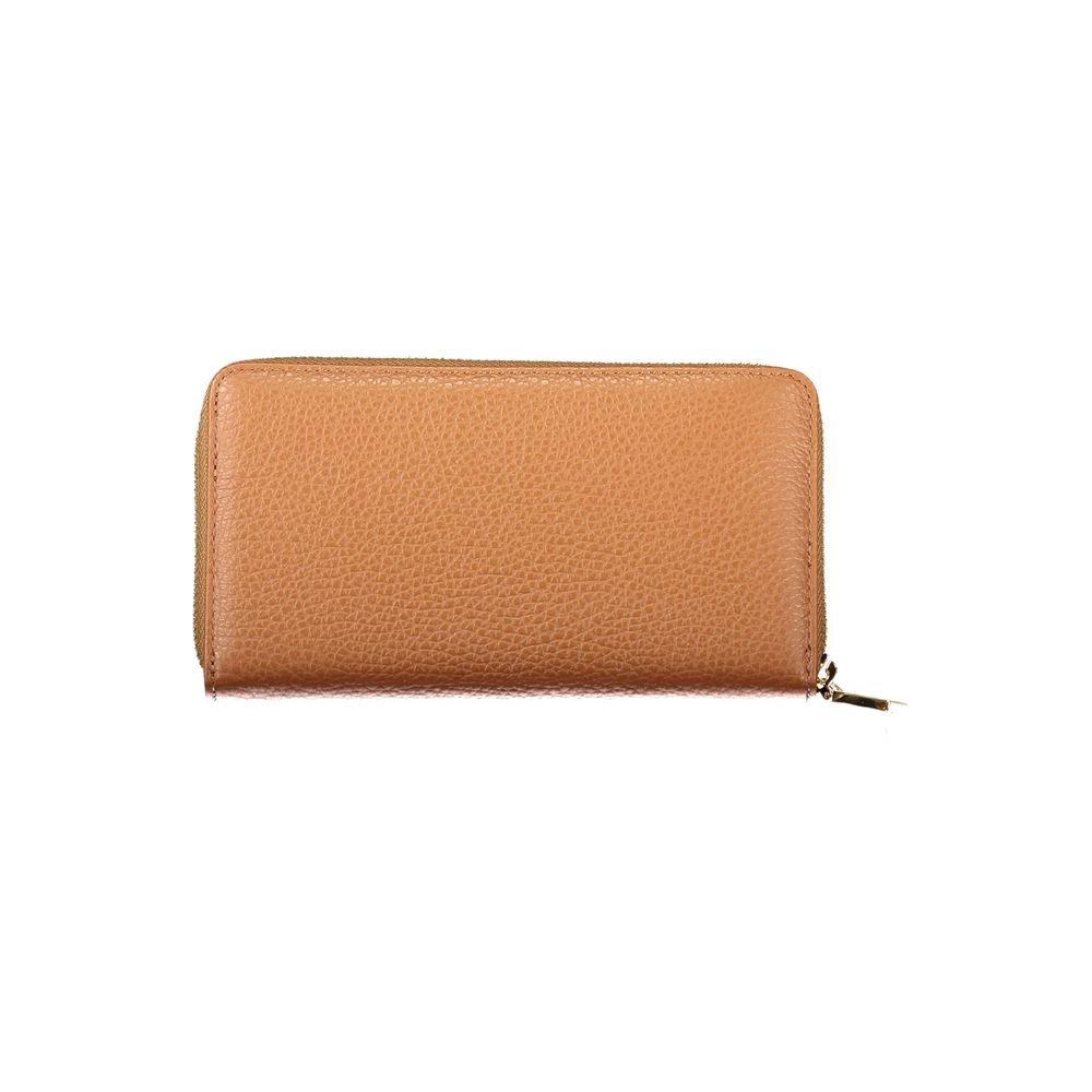 Coccinelle Gala Metallic Soft Leather Wallet - Brown