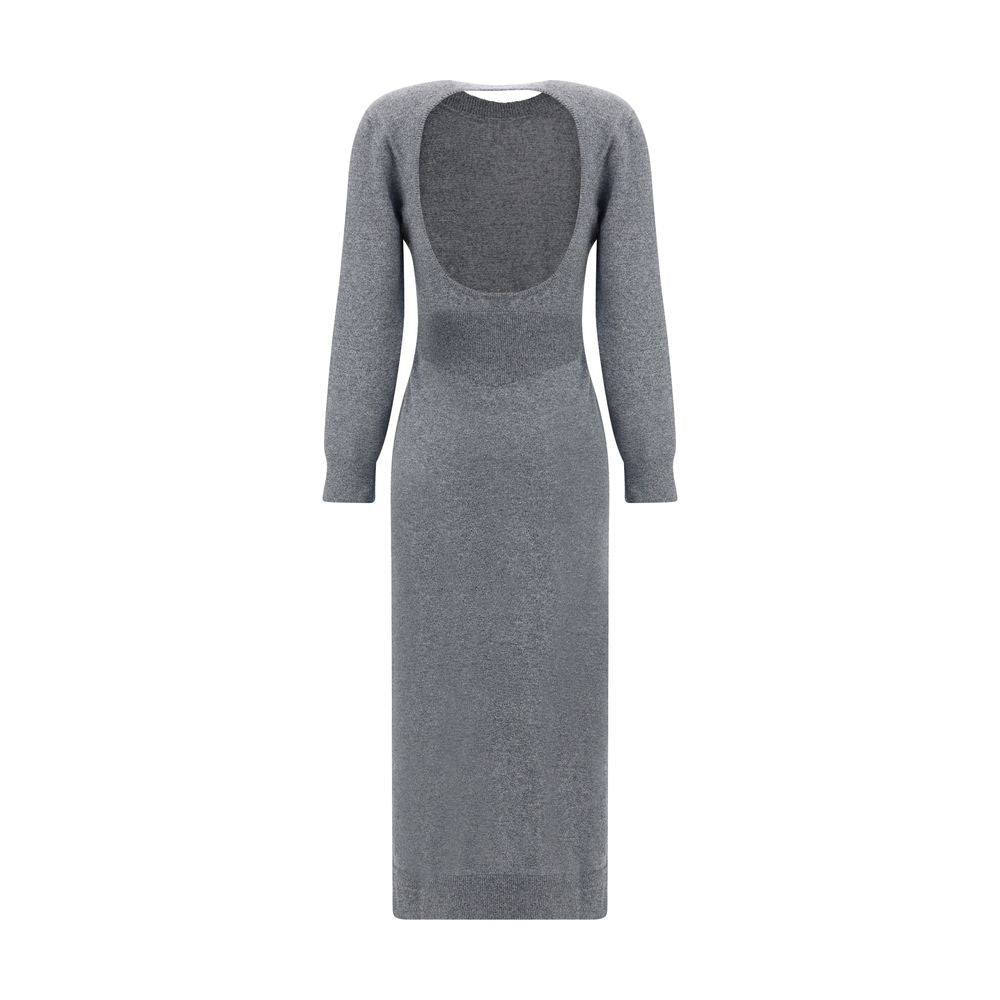 Dress by Givenchy for women in cashmere gray features an magnificent silhouette, artfully detailed with a magnificent round neckline and that flows into an magnificent .