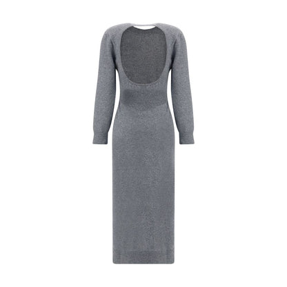 Dress by Givenchy for women in cashmere gray features an magnificent silhouette, artfully detailed with a magnificent round neckline and that flows into an magnificent .