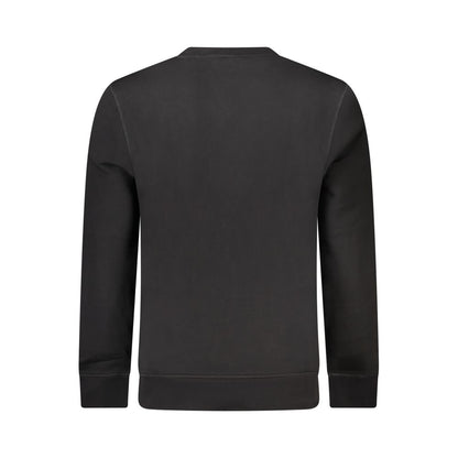 Sweatshirt by Hugo Boss for men in cotton black showcases a slouchy chic silhouette, artfully detailed with a slouchy chic and for a slouchy chic finish.