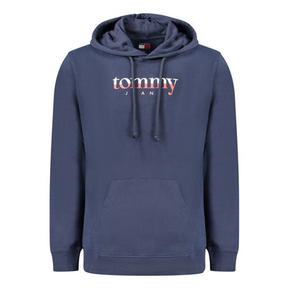Hooded Sweatshirt Hoodie by Tommy Hilfiger for men in cotton blue & print features a slouchy chic silhouette, detailed with a slouchy chic and a signature hooded neckline for an elevated aesthetic.