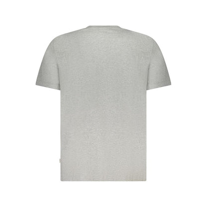 T-Shirt by Guess Jeans for men in cotton gray features a plush silhouette, showcasing a sophisticated and for a truly plush finish.