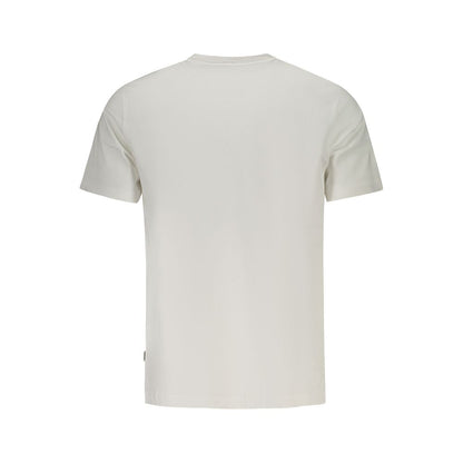 T-Shirt by Guess Jeans for men in cotton white showcases a dramatic silhouette, elegantly detailed with a dramatic and for a truly dramatic finish.