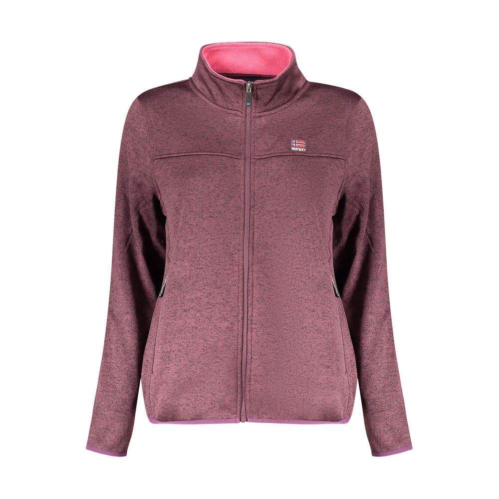 Sweatshirt by Norway 1963 for women in polyester purple showcases a slouchy chic silhouette, artfully detailed with a slouchy chic and for a slouchy chic finish.