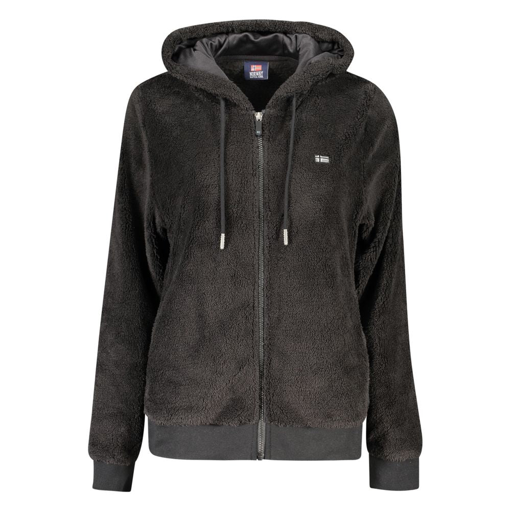 Hooded Jacket by Norway 1963 for women in polyester black presents a impeccable silhouette, showcasing distinct pockets & hooded and a impeccable hooded neckline for a sophisticated finish.