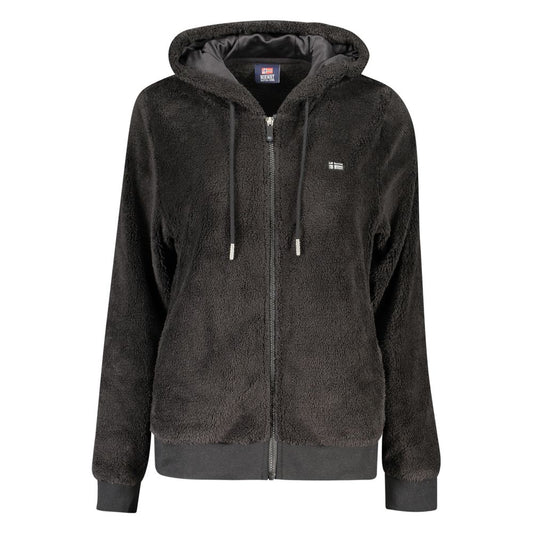 Hooded Jacket by Norway 1963 for women in polyester black presents a impeccable silhouette, showcasing distinct pockets & hooded and a impeccable hooded neckline for a sophisticated finish.