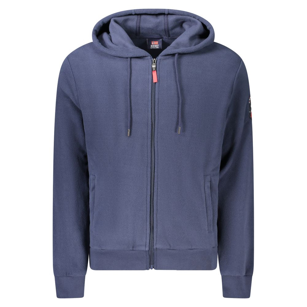 Hooded Sweatshirt Hoodie by Norway 1963 for men in polyester blue features a edgy silhouette, detailed with a edgy hooded neckline and for a refined finish.