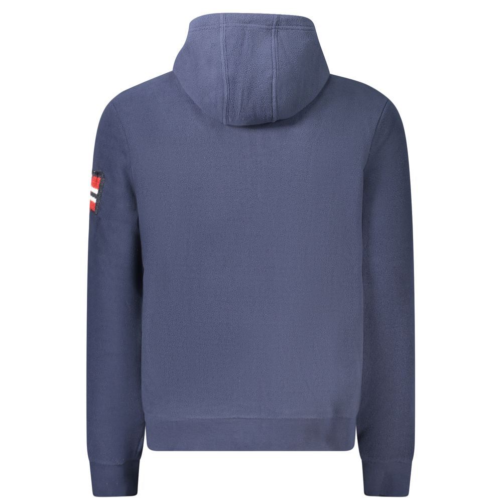 Hooded Sweatshirt Hoodie by Norway 1963 for men in polyester blue features an luminous silhouette, showcasing a sophisticated hooded neckline and for a truly luminous look.