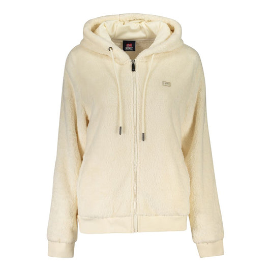 Hooded Jacket by Norway 1963 for women in polyester white features an utilitarian silhouette with a refined hooded neckline, showcasing sophisticated hooded for an utilitarian aesthetic.