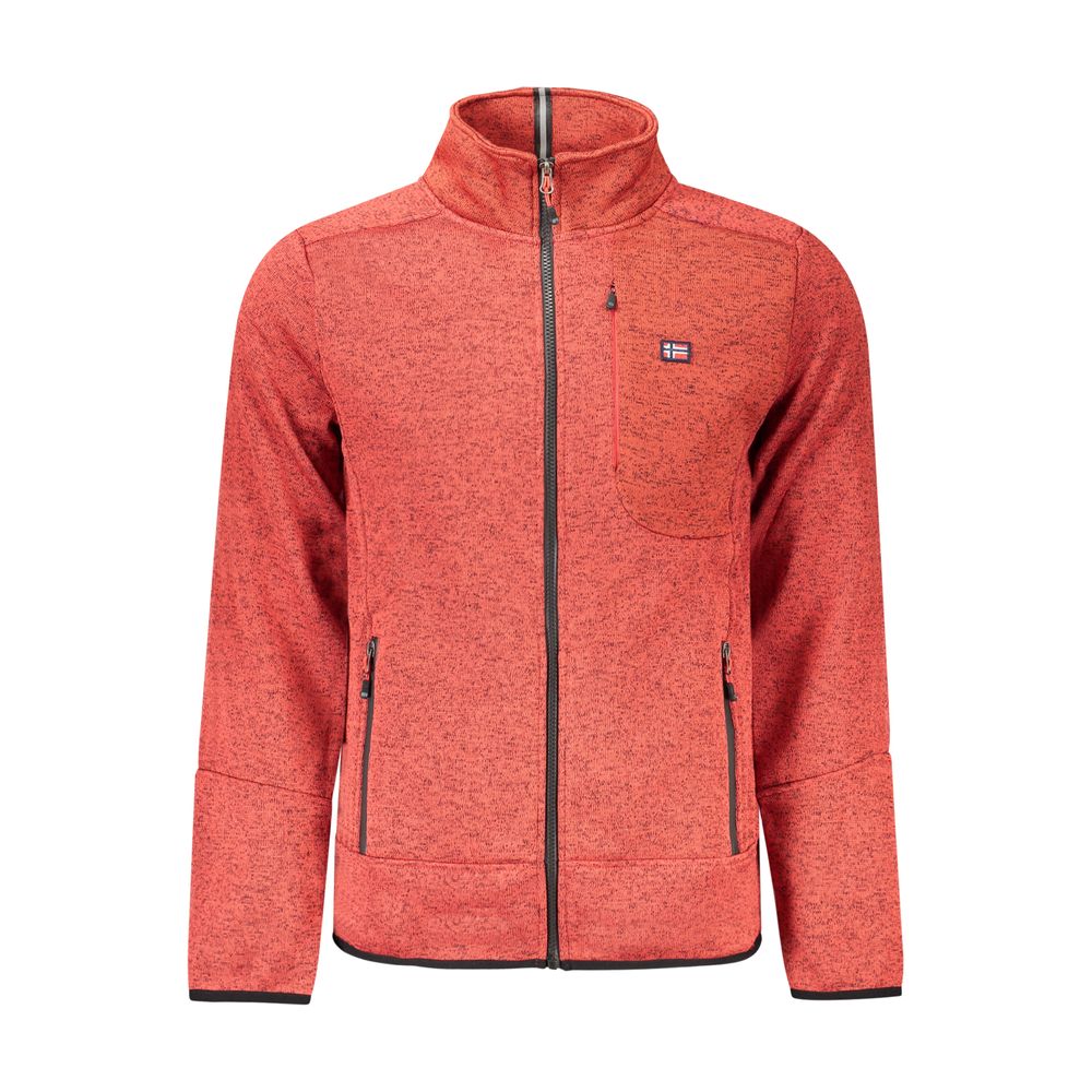Sweatshirt by Norway 1963 for men in polyester red presents a smart casual silhouette, featuring a smart casual high-collar neckline and for a sophisticated look.