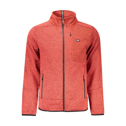 Sweatshirt by Norway 1963 for men in polyester red presents a smart casual silhouette, featuring a smart casual high-collar neckline and for a sophisticated look.