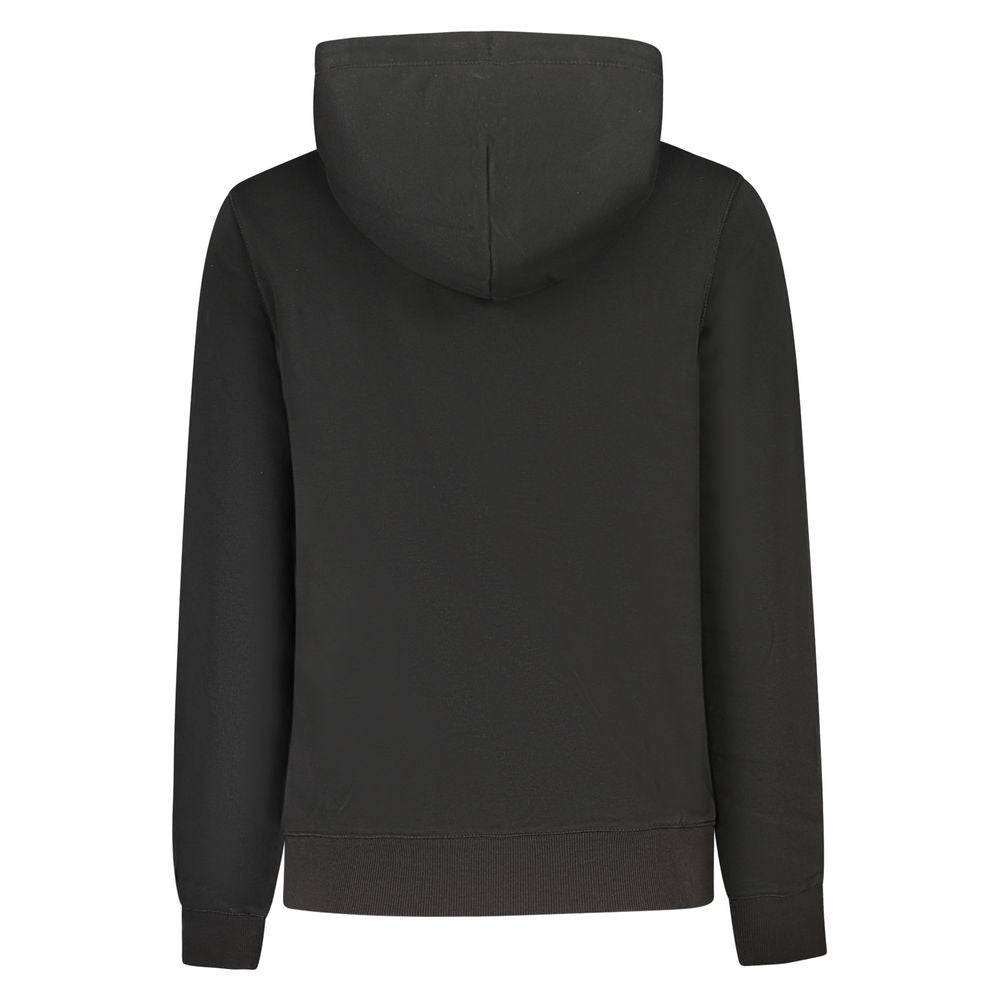 Hooded Sweatshirt Hoodie by Tommy Hilfiger for women in cotton polyester black features an luminous silhouette, showcasing a sophisticated hooded neckline and for a truly luminous look.