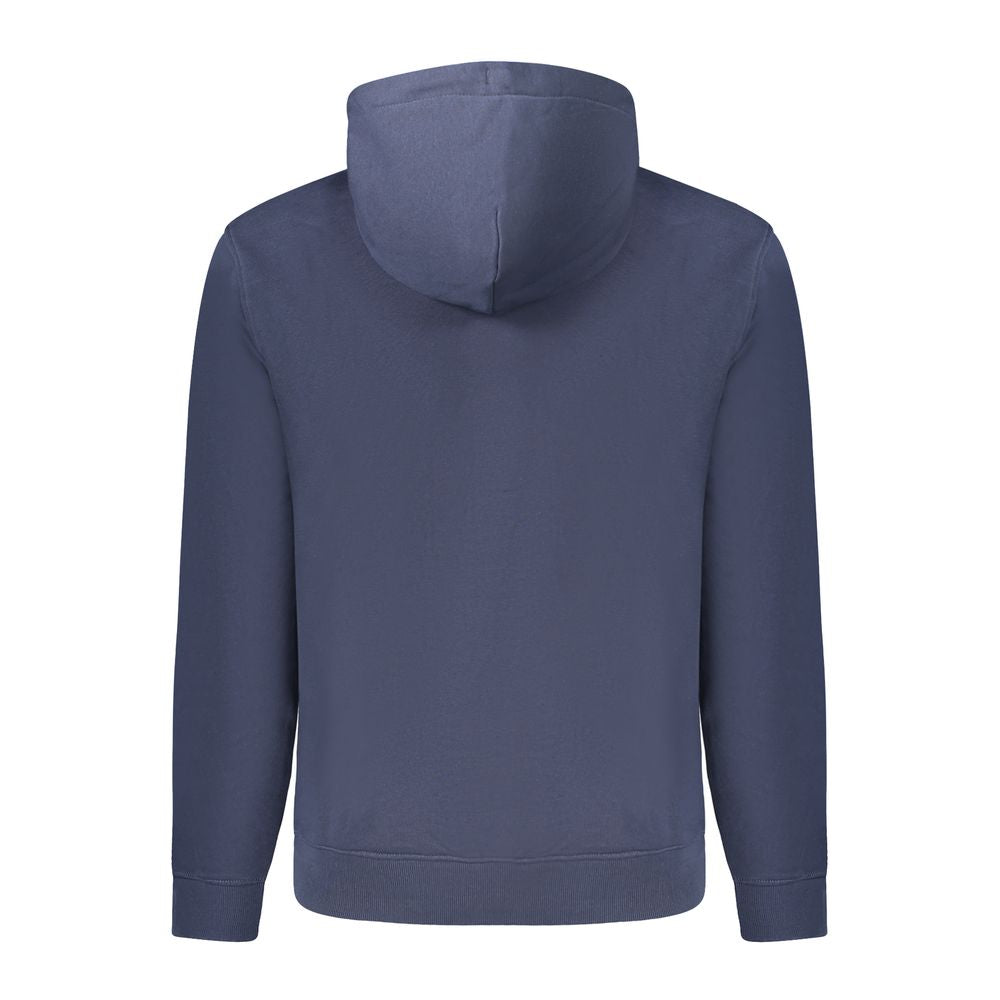 Hooded Sweatshirt Hoodie by Tommy Hilfiger for men in cotton polyester blue features an dramatic silhouette, showcasing a sophisticated and dramatic for a refined, modern aesthetic.