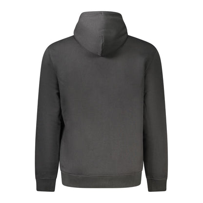 Hooded Sweatshirt Hoodie by Tommy Hilfiger for men in cotton polyester canvas black showcases a city-ready silhouette, artfully detailed with a signature and for a city-ready finish.