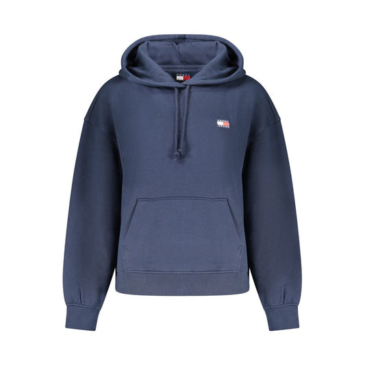 Hooded Sweatshirt Hoodie by Tommy Hilfiger for women in cotton blue features a edgy silhouette, detailed with a edgy hooded neckline and for a refined finish.