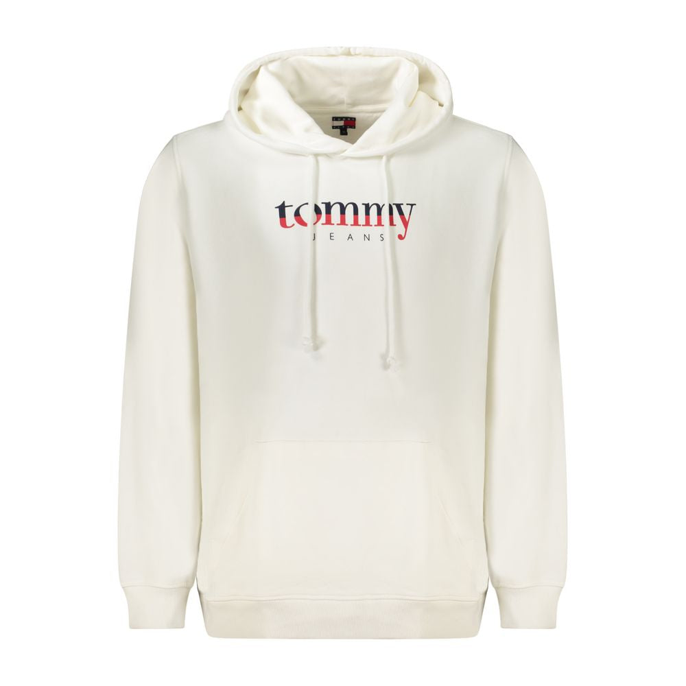 Hooded Sweatshirt Hoodie by Tommy Hilfiger for men in cotton white features an luminous silhouette, showcasing a sophisticated hooded neckline and for a truly luminous look.