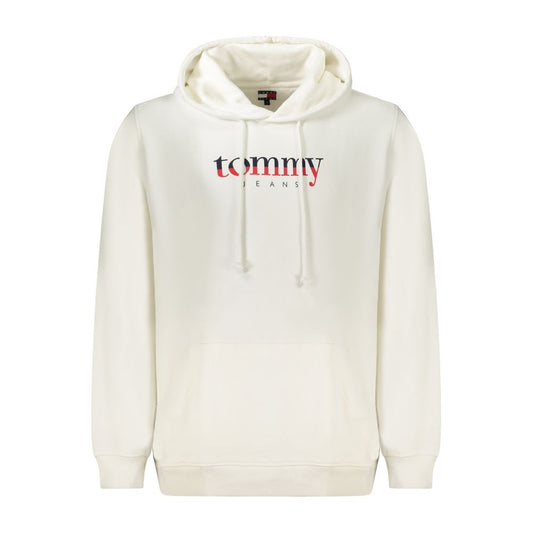 Hooded Sweatshirt Hoodie by Tommy Hilfiger for men in cotton white features an luminous silhouette, showcasing a sophisticated hooded neckline and for a truly luminous look.