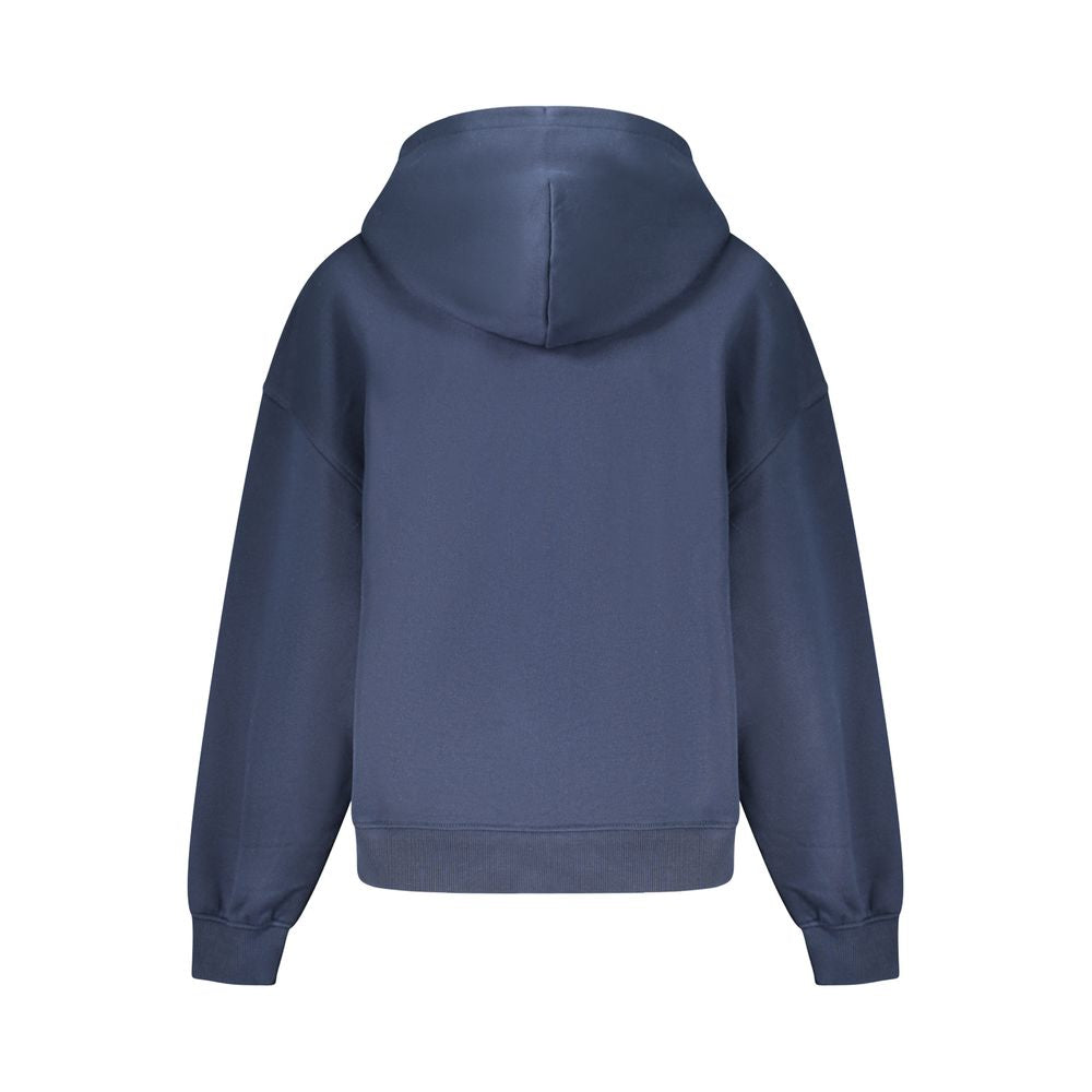 Hooded Sweatshirt Hoodie by Tommy Hilfiger for women in cotton blue features a authentic silhouette, showcasing a sophisticated and authentic detail for a refined finish.