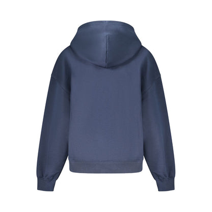 Hooded Sweatshirt Hoodie by Tommy Hilfiger for women in cotton blue features a authentic silhouette, showcasing a sophisticated and authentic detail for a refined finish.
