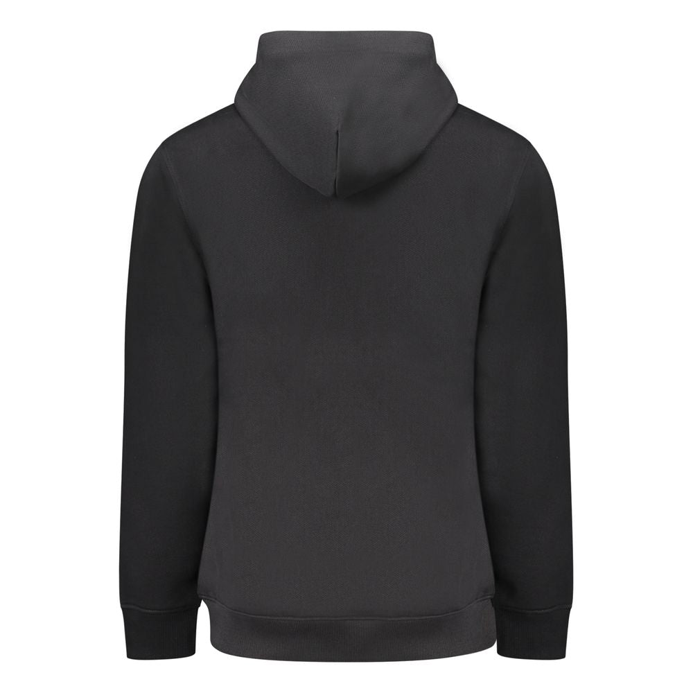 Hooded Sweatshirt Hoodie by Tommy Hilfiger for men in cotton black & signature features a slouchy chic silhouette, detailed with a slouchy chic and a signature for an elevated aesthetic.