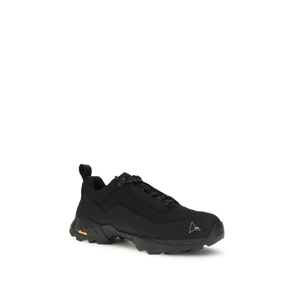 Athletic Sneakers by ROA for men in bos taurus calf leather & nylon black presents a sleek silhouette, perfectly capturing the athletic style essence of Men's Athletic Bos Taurus Calf Leather & Nylon Sneakers with its sleek design and premium finish.