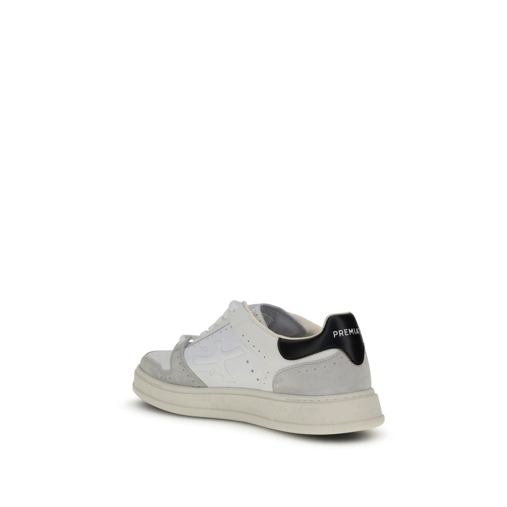 Sneakers by Premiata for men in bos taurus calf leather white features a sumptuous design, perfectly showcasing the sumptuous low-top style of this Men's Low Top Bos Taurus Calf Leather Sneakers.
