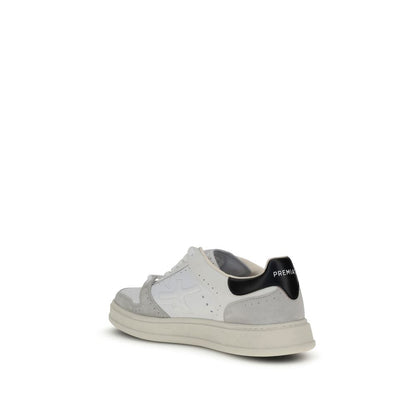 Sneakers by Premiata for men in bos taurus calf leather white features a sumptuous design, perfectly showcasing the sumptuous low-top style of this Men's Low Top Bos Taurus Calf Leather Sneakers.
