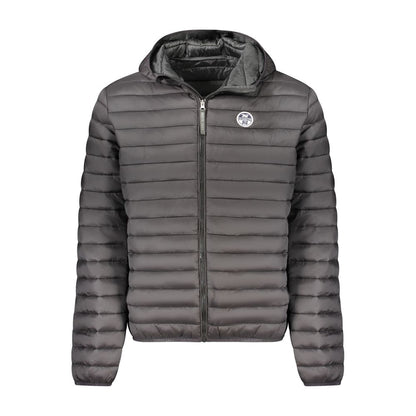 Hooded Jacket by North Sails for men in polyamide & polyester black presents a impeccable silhouette, showcasing distinct pockets, hooded & insulated and a impeccable hooded neckline for a sophisticated finish.
