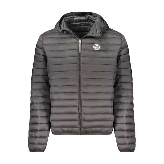 Hooded Jacket by North Sails for men in polyamide & polyester black presents a impeccable silhouette, showcasing distinct pockets, hooded & insulated and a impeccable hooded neckline for a sophisticated finish.