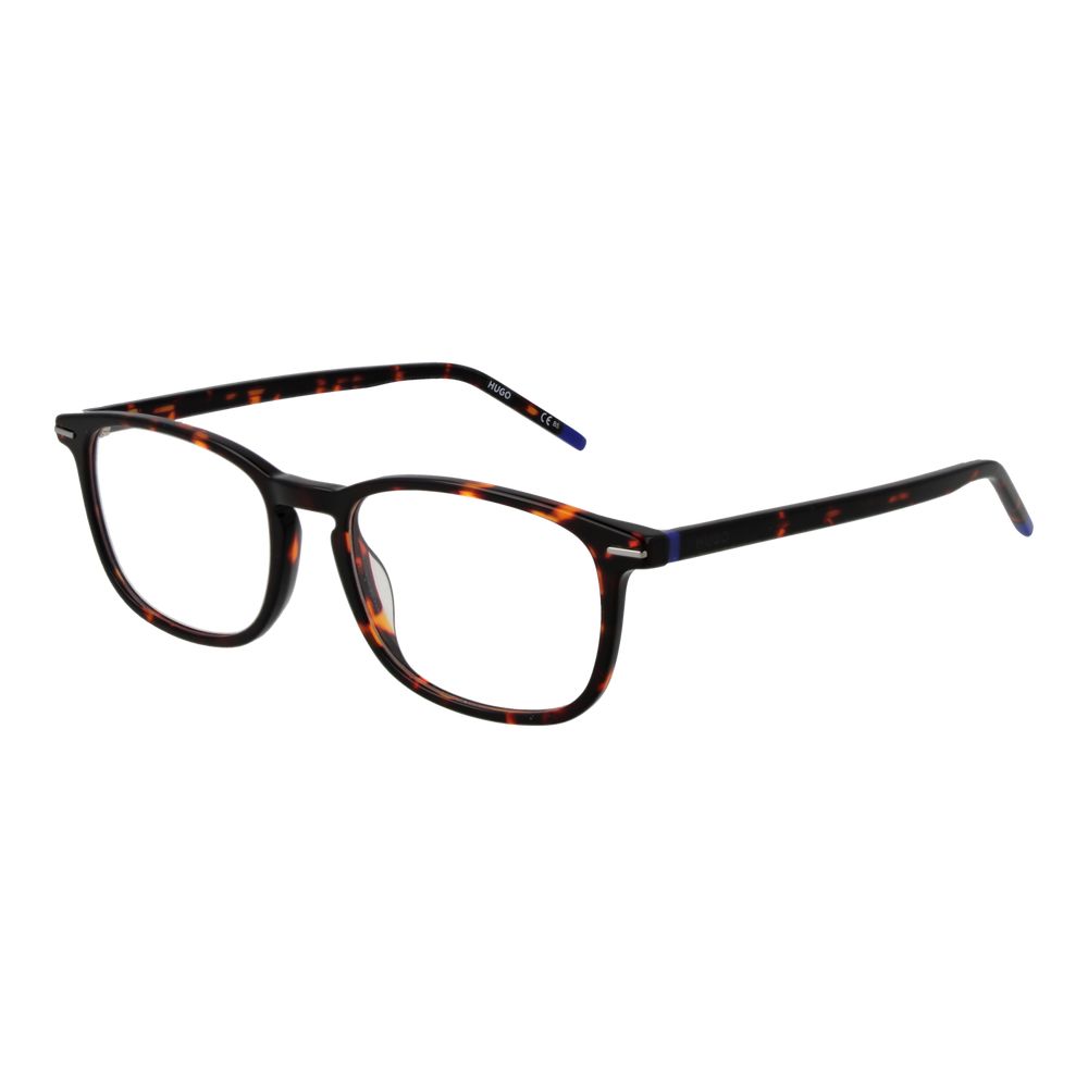 Eyeglasses Frames by Hugo Boss for men in acetate brown showcases a refined full-frame frame design with a refined brown coloured frame finish for a refined and sophisticated look.