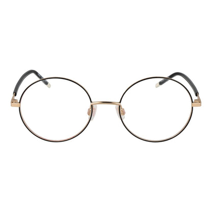 Eyeglasses Frames by Hugo Boss for women in stainless steel and black showcases an refined full-frame frame design featuring a sophisticated black coloured frame for an refined and refined aesthetic.