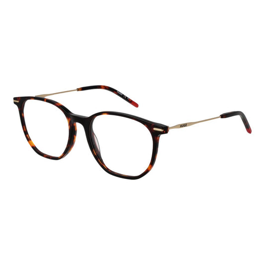 Eyeglasses Frames by Hugo Boss for women in acetate and brown showcases an refined full-frame frame design featuring a sophisticated brown coloured frame for an refined and refined aesthetic.