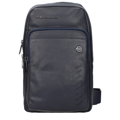 Crossbody Handbag by Piquadro for unisex in leather blue showcases a versatile sophistication silhouette, featuring a secure , versatile sophistication , and versatile crossbody-strap & adjustable-strap for a versatile sophistication finish.
