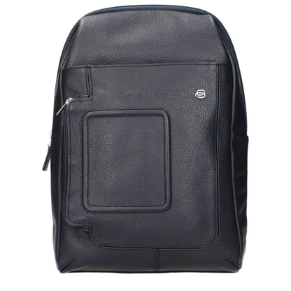 Piquadro Leather Crossbody Handbag - Blue