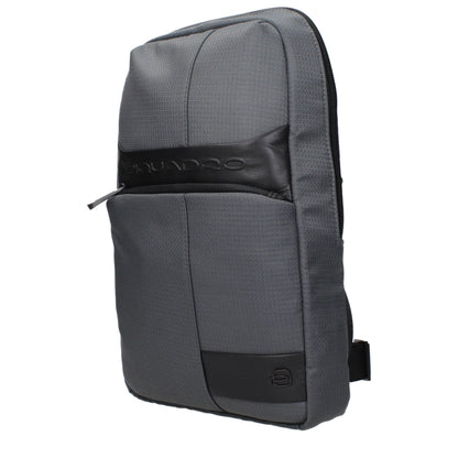 Crossbody Handbag by Piquadro for unisex in fabric gray features an multi-faceted design with a secure , ample , and versatile crossbody-strap & adjustable-strap for a multi-faceted finish.