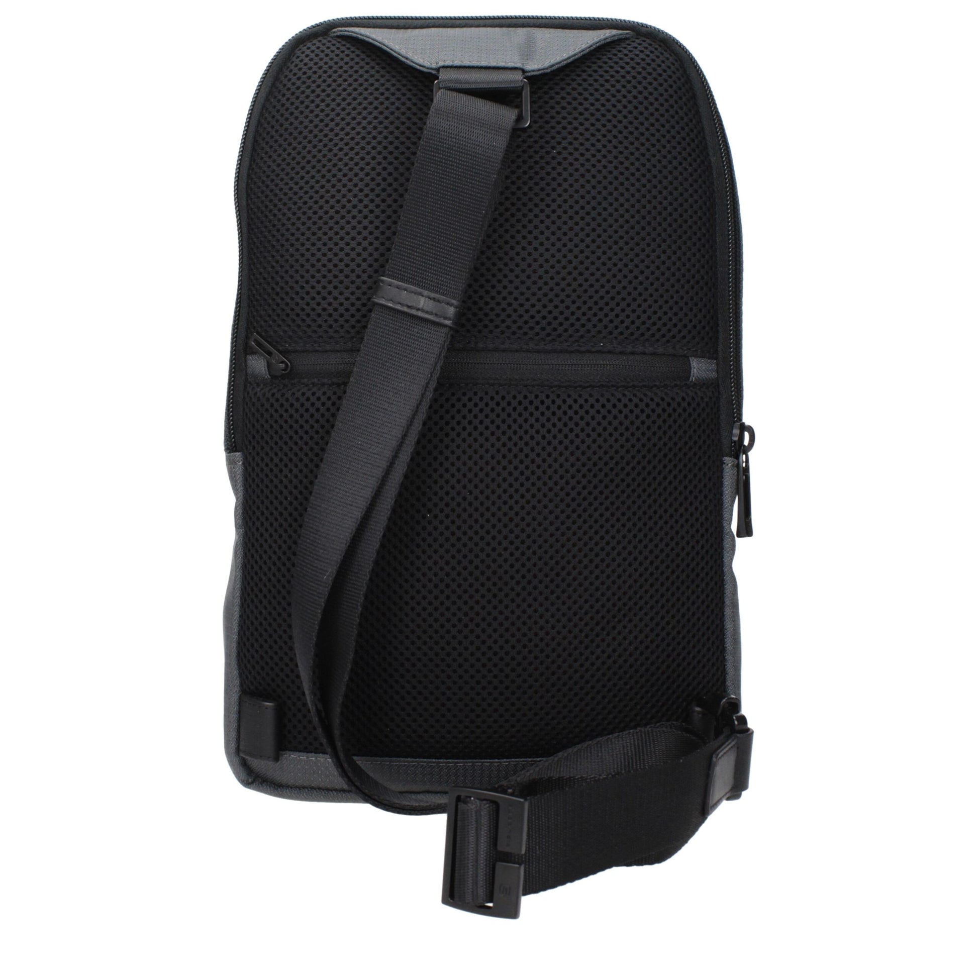 Crossbody Handbag by Piquadro for unisex in fabric gray features a transformative elegance silhouette, showcasing a secure , organized , and versatile crossbody-strap & adjustable-strap for a transformative elegance look.