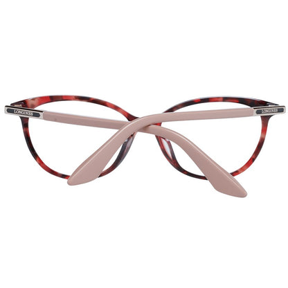 Eyeglasses Frames by Longines for women in red features an refined silhouette, showcasing the refined red coloured frame and sophisticated full-frame frame design.
