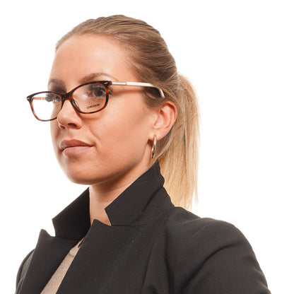 Eyeglasses Frames by Longines for women in brown features an refined silhouette, showcasing a sophisticated brown coloured frame and refined full-frame frame design for a refined look.