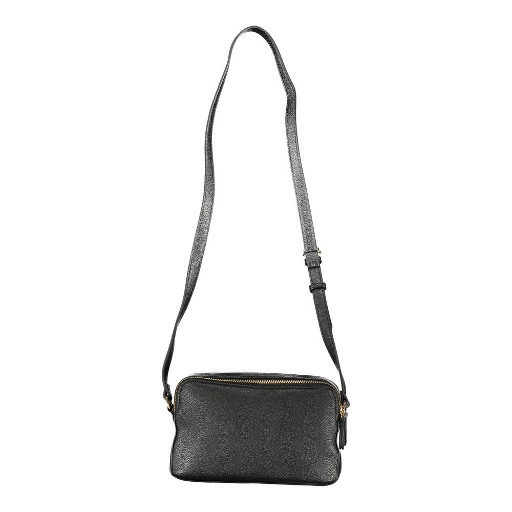Camera Handbag by Twinset for women in polyethylene & polyurethane black & signature features a signature silhouette, showcasing a secure zipper and signature built-in-compartments & cardholder with versatile shoulder-strap & adjustable-strap for a sophisticated look.